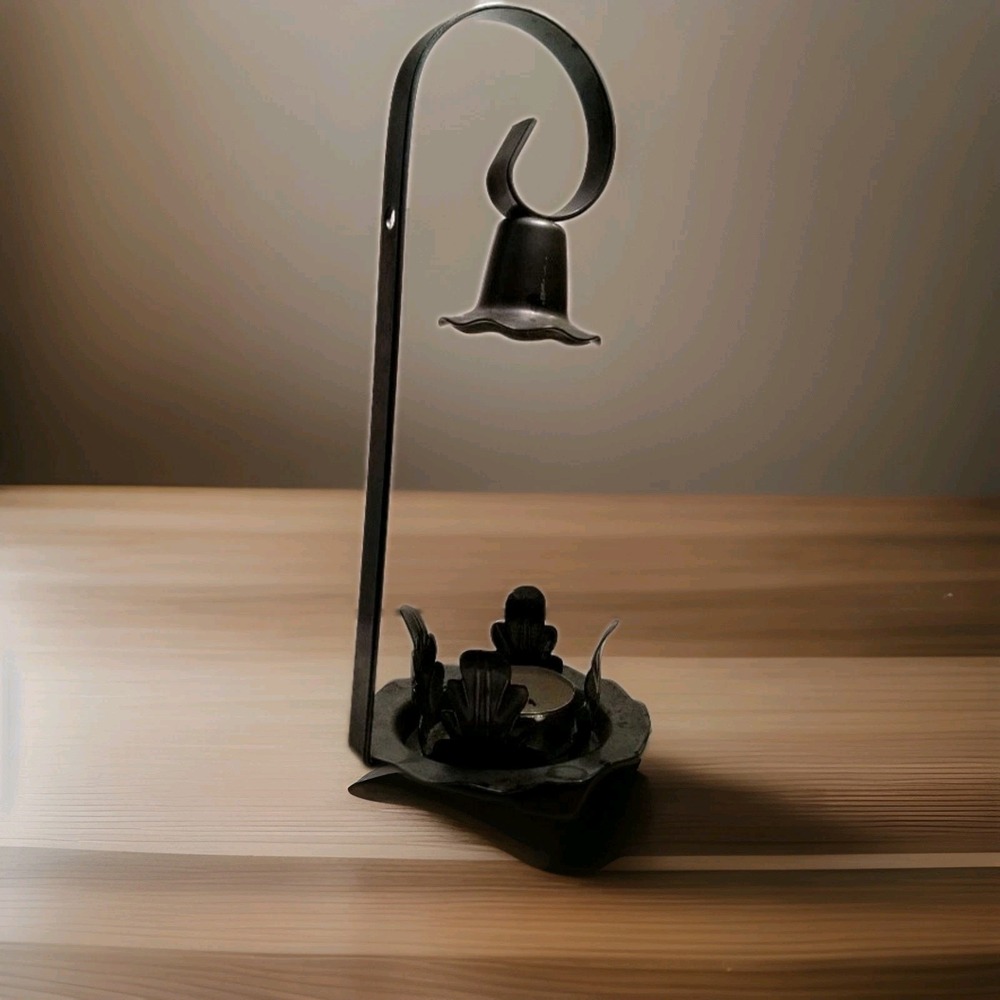 Silver Metal‎ Wall Sconce Candle Holder 8 7/8" Rustic Farm Decor